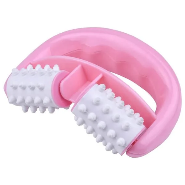 Kroppsmassager Cellulitmassage Bärbar Rulle För Muskelavlastning Återhämtning Ben Rygg 2 Stycken Blå Och Rosa