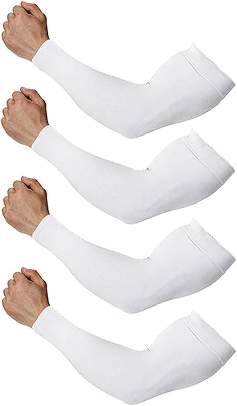 Kølende arm sleeves til mænd og kvinder - Tatoveringsdækning & sports sleeve til basketball, golf & fodbold (4 par)