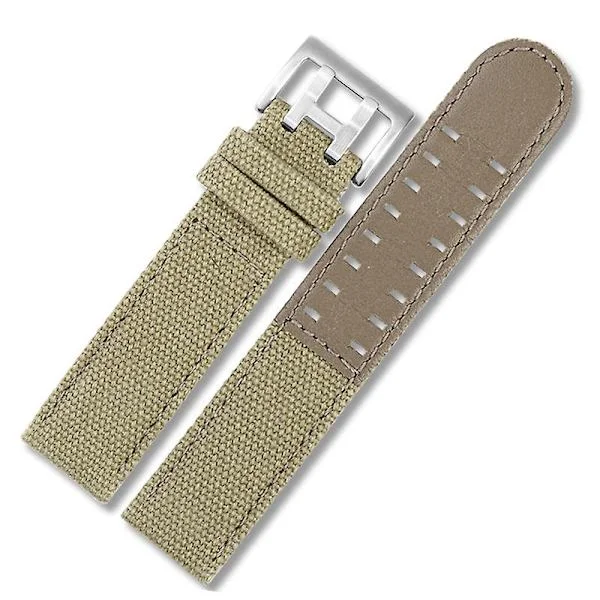 【NX】20/22MM Kompatibel med Hamilton KHAKI FIELD Sport Nylon Lerret Kuskinn Klokkereim