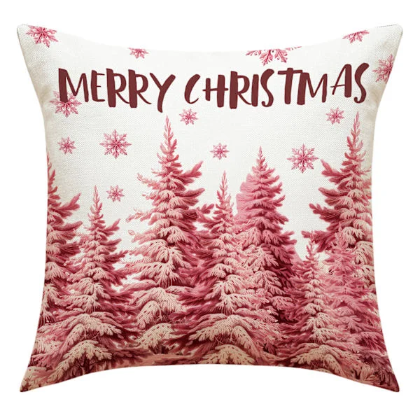 Juleputetrekk 45*45cm Gård Juledekorasjon God Jul Feriedekorasjon Hjem Sofa Putetrekk