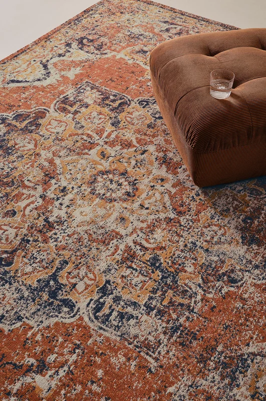 Jotex - Slätvävd Matta 200x300 Cm Bomull - Polyester Multi Mönstrat ALMRIA - Köp Slätvävda mattor hos Jotex