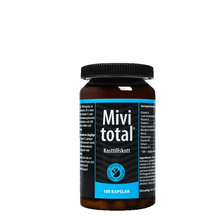 Mivitotal Multivitamin & Mineral 100 kapsler
