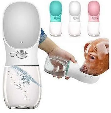 Vandflaske til hund / Hundeflaske 350ml - Hvid Hvid