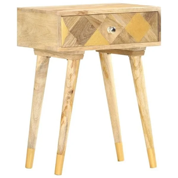 Yöpöytä - EXKLUSIIVINEN KOTI - EXKLUSIIVINEN KOTI - 43 x 30 x 58 cm - Massiivinen mangopuu - 1 laatikko
