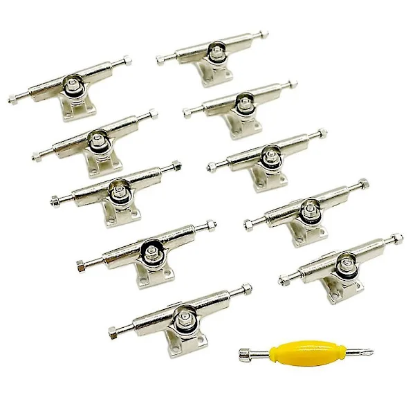 10 st 29mm fingerboard truckar finger deck med muttrar med spännare skruvmejsel för finger skateboard Db
