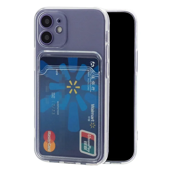 1SWEDEN skal för Iphone 12 mini - mobilskal korthållare slot TPU
