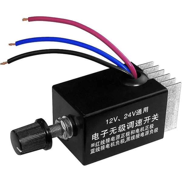 1. Motorhastighetsregulator DC 12V/24V 10 A Motorhastighetsstyreenhet Bryter For Bil Lastebil Vifte Varme Co