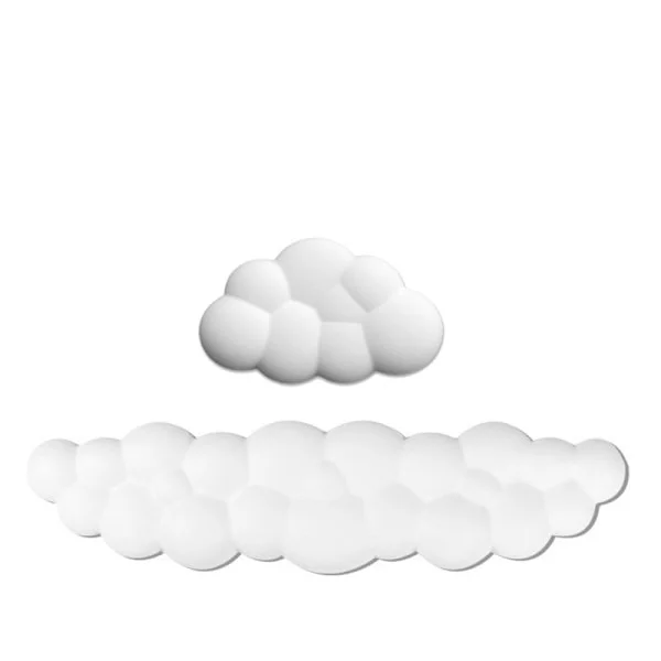 Keyboard Cloud Håndledsstøtte Pad, Cloud Musearm Håndledsstøtte Sød, Keyboard Memory Foam Håndledsstøtte, Ergonomisk Skridsikker Armstøtte, 