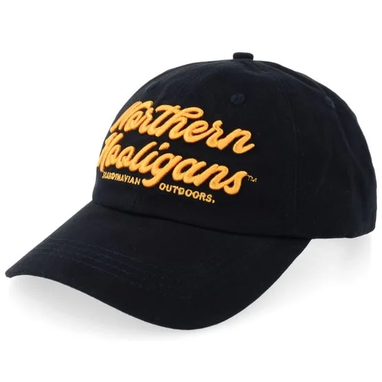 Northern Hooligans - Svart unconstructed Caps - Scandinavian Outdoors Black Dad Cap @ Hatstore