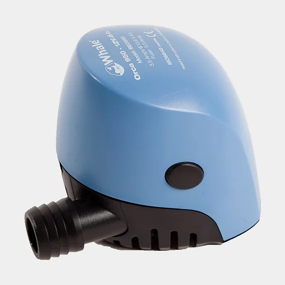 Pompa di sentina elettrica Whale Orca 950 GPH (59 litri/min), 12 V, avviamento manuale, senza interruttore a galleggiante
