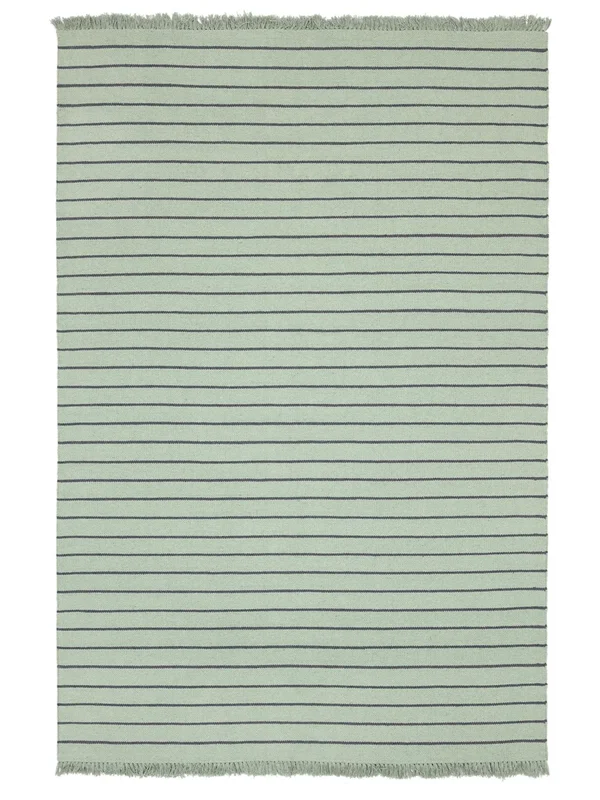 Lise Washable 160X230 Green/Dark Grey Striped Rug