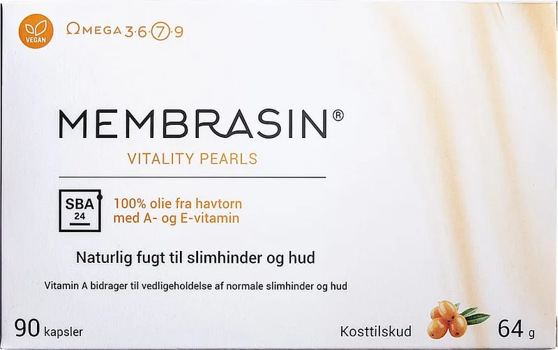 Membrasin Vitality Pearls 90 kaps, Helse & Madvarer, Vitaminer, A-vitamin