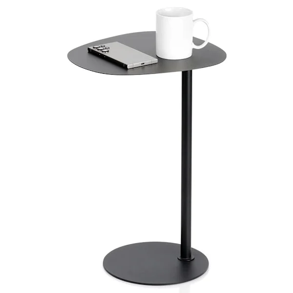 Sidobord i svart metall – 35x25x53 cm