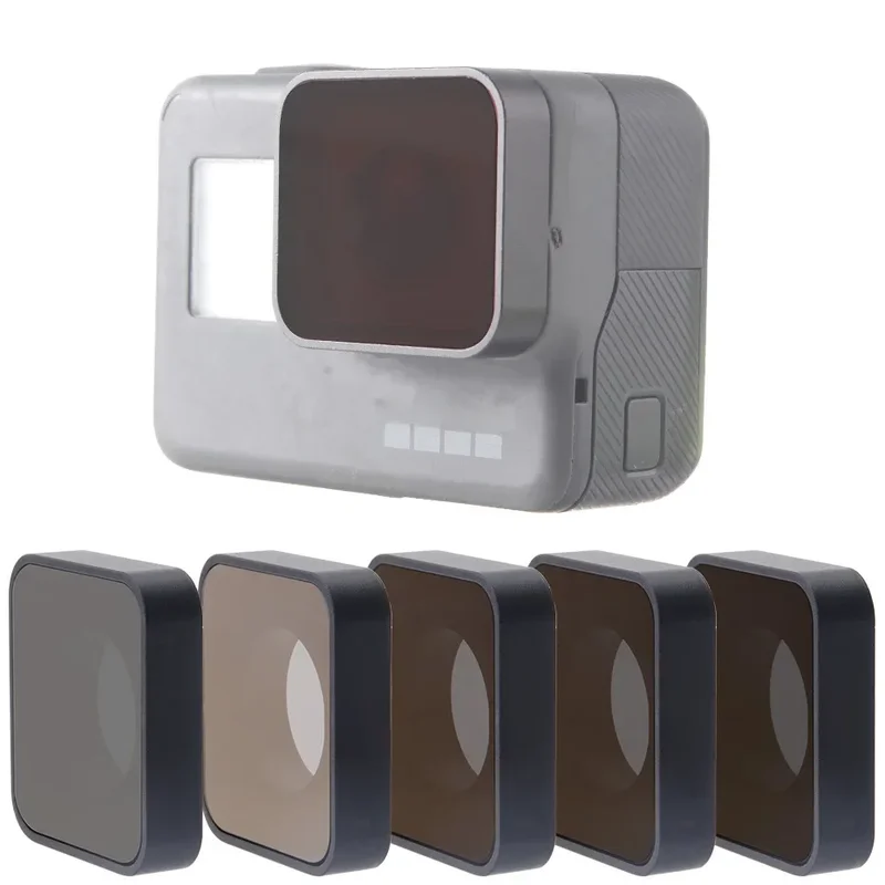 AliExpress - Accessoires d'objectif pour GoPro Hero 5 6 7, UV CPL ND 4 8 16, filtres de densité neutre pour GoPro Hero5/6/7, caméra d'action noire