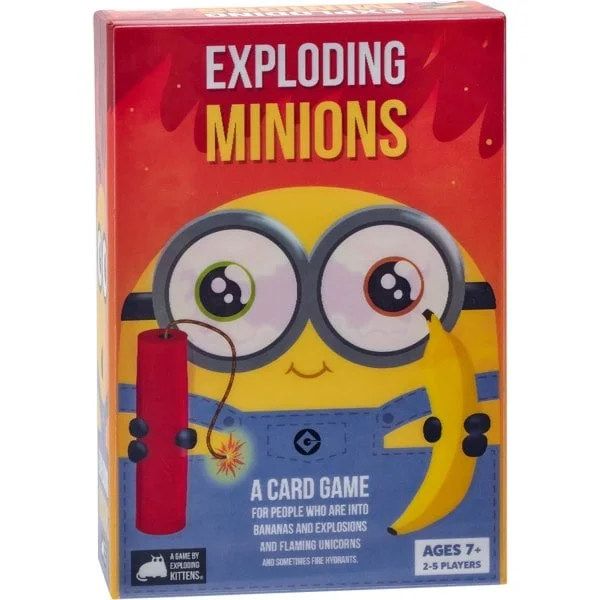 Eksploderende Minions af Exploding Kittens - Kortspil til voksne, teenagere og børn - Sjove familiespil - Et kortspil med russisk roulette