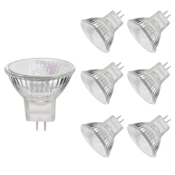 MR11 halogenlampa, 20W 12V MR11 halogenlampa, högt färgåtergivningsindex, 6-pack