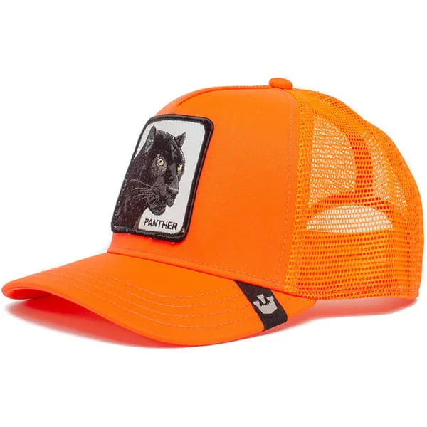 Mesh Djurbroderad Keps Snapback Keps Leopard Orange leopard orange