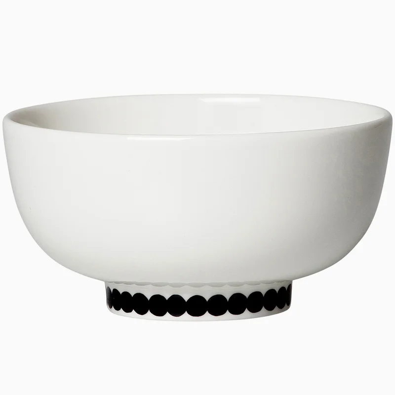 Marimekko Räsymatto skål, 3 dl. - Sort og hvid | KitchenOne