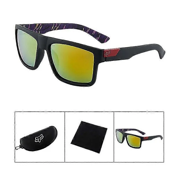 Fox Aurinkolasit Miehille Merkki Design Naiset Ajo Lasit Vintage Retro Aurinkolasit Neliömäiset Silmälasit Uv400 Gafas(65% alennus)_EP28 [DB]