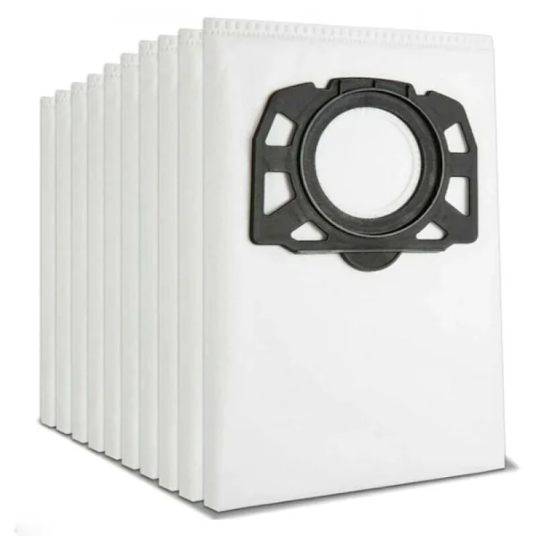 10-pack filterpåsar dammsugarpåsar för Kärcher 2.863-006.0 KFI 487 dammsugarpåsar för Kärcher WD4 WD5 WD6 WD5P WD6P MV4 MV5 MV6 Multifu
