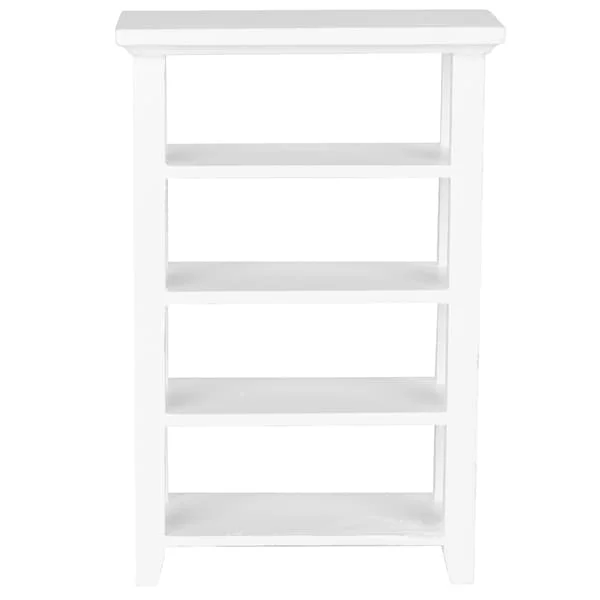 Miniatyr Möbelmodell Trä 4 Lager Hylla Display Rack för 1:12 Dockhus Tillbehör