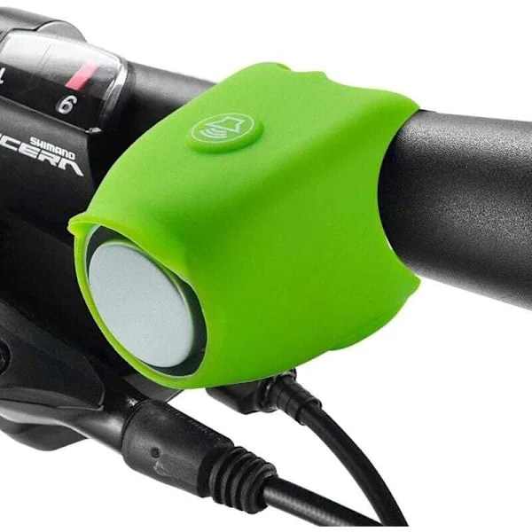 Cykelhorn, Elektrisk Ringklocka Cykel Scooter Ringklocka, Elektronisk Mini Ljudlarm Ringklocka E-Ringklocka Vattentätt Silikonfodral Ringklocka