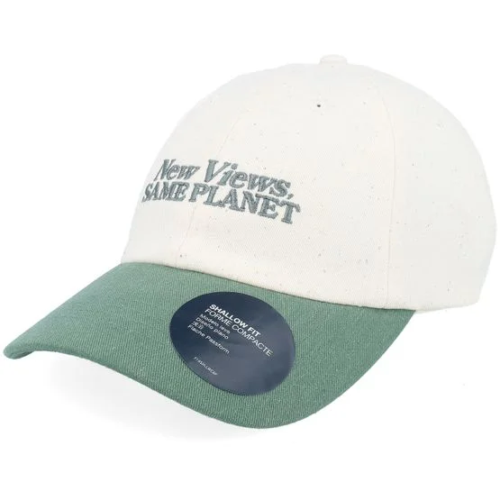 The North Face - Beige unconstructed Caps - Norm Hat Natural/Duck Green Dad Cap @ Hatstore