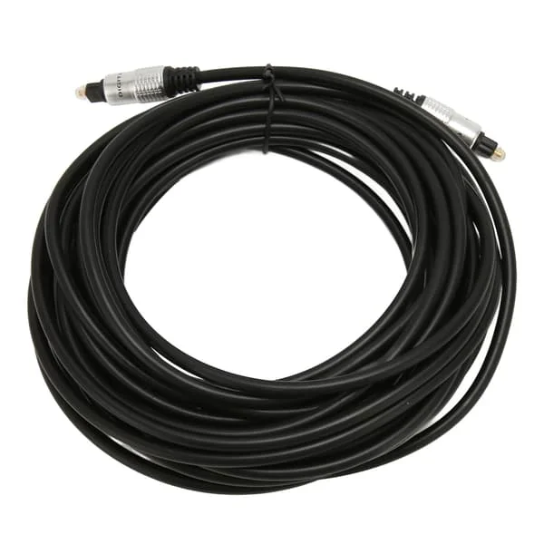 Optisk ljudkabel guldpläterad kontakt klar digital ljudfiberoptisk kabel med aluminiumlegeringshölje 10m / 32.8ft