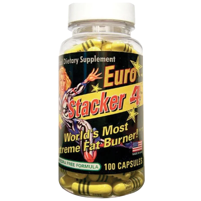 Fedtforbrændere med koffein STACKER2 Europe Stacker 4 Fat Burner 100 kapsler - Bodyman.dk
