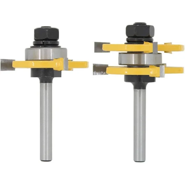 8 alternativer - fresestål, 6 mm og 8 mm notfreser for tre og parkettgulv - fresestål for notfreser