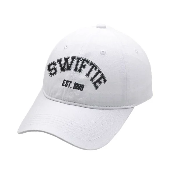 Taylor Swift 1989 Basebollkepsar Dam Swiftie Truckerkeps Hip Hop Truckerkeps Fans Present vit