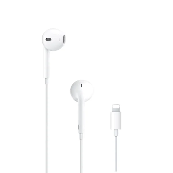 Lightning-hörlurar för iPhone med sladd, kompatibel med iPhone X/11/12/13/14, Vit