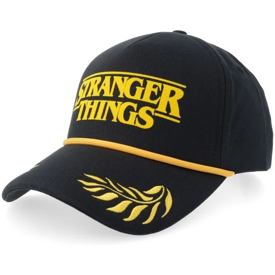 Wrangler - Svart Caps - " Stranger Things Black A-Frame Adjustable " @ Hatstore