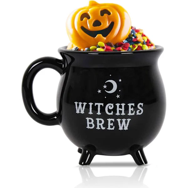Kaffemugg Häxkittel, 300 ml Keramisk Kaffemugg, Söt Halloween Vattenflaska, Sommar/Vinter Drickset, Födelsedags- och Halloweengåva