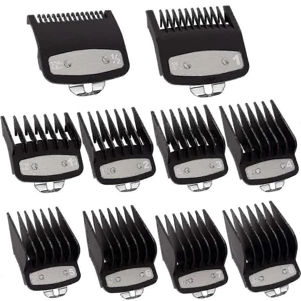 Clipper Guards klippe guides til Wahl Clipper med metalclips (pakke med 10)