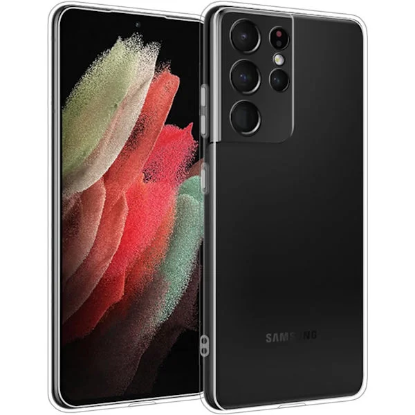 Telefondeksel til Samsung Galaxy S21 Ultra 5G, klart støtsikkert beskyttende slankt deksel