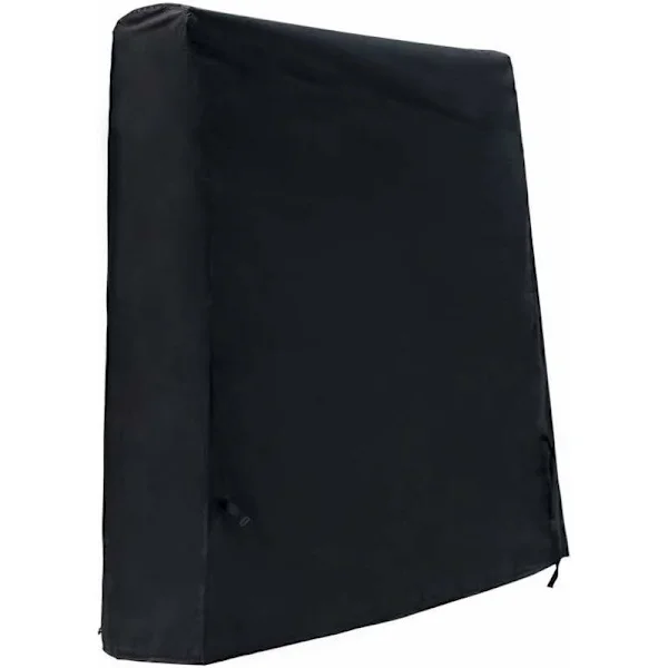 Table Tennis Table Waterproof Outdoor Ping Pong Table Cover 420D Oxford Fabric Black (165 x 70 x 185cm)