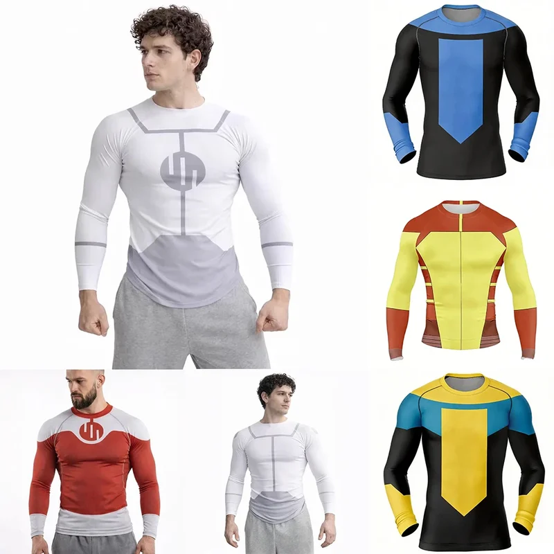 AliExpress - Rashguard de cosplay Invincible, T-shirt de plongée, Rashguard BJJ, Vêtements MMA à manches longues ou courtes, T-shirt de gym Viltrumite