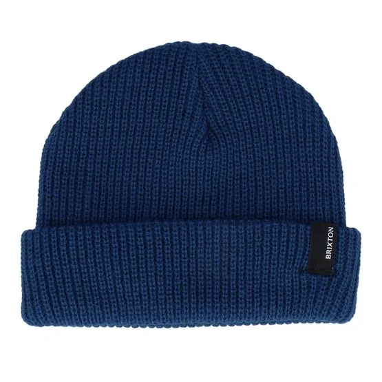 Brixton - Blauw cuff Beanie - Kids Baby Heist Joe Blue Beanie @ Hatstore
