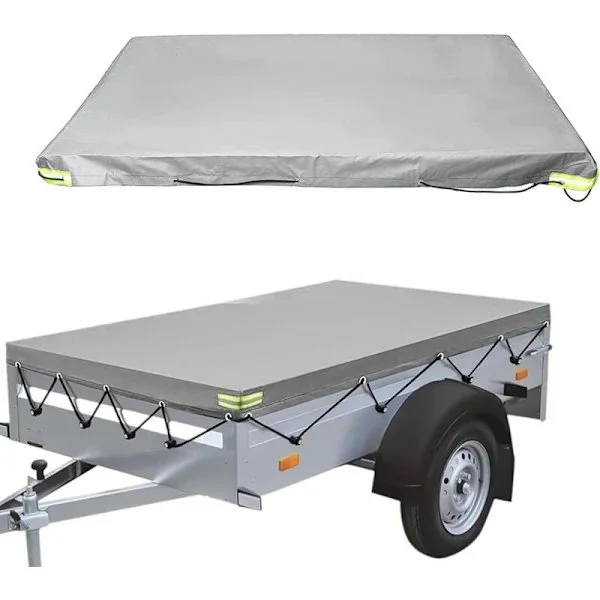 Trailer Presenning - 208 x 114 x 13 cm - Støvtæt - Til 750 kg Trailer - Grå[co]