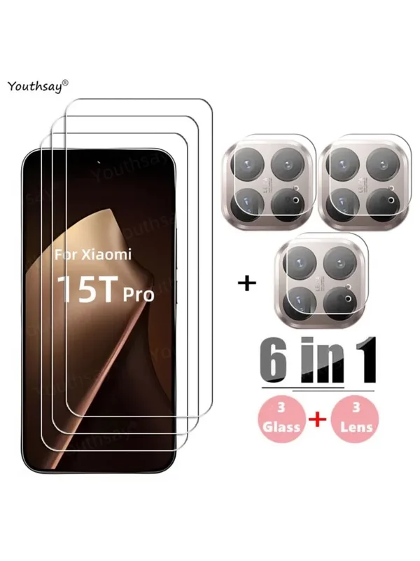 AliExpress - Verre Gule complet pour Xiaomi 15T verre trempé Xiaomi 15T Pro protecteur d'écran protection téléphone caméra lentille Film Xiaomi 15T 