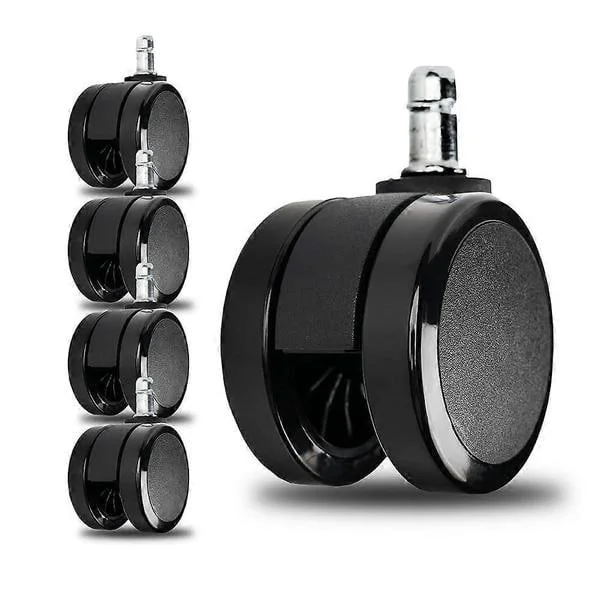 Soft Casters for Herman Miller Aeron Embody Mirra Sayl Chair, Hardwood Floors 1 Set/5 Pcs