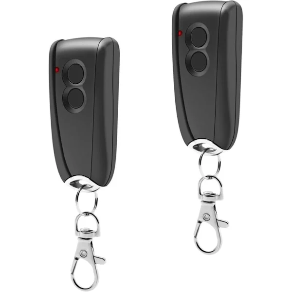 2-pack 433,92 Mhz Garage Door Remotes for Ecostar Rsc2-433 Rse2-433, Rsz1-433, with Metal Base, Remotes for Ecos Gate