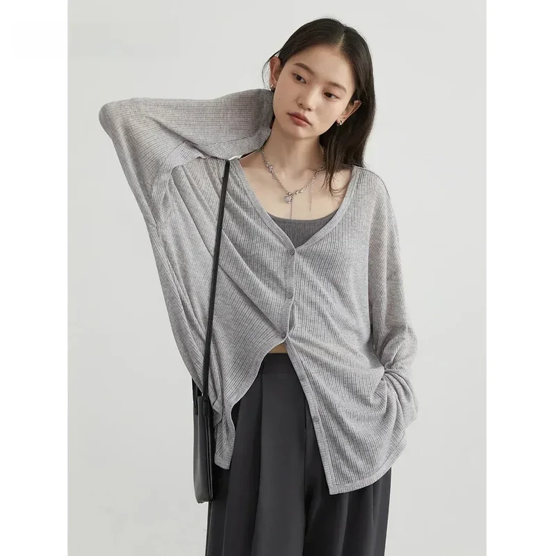 AliExpress - CHIC VEN Damen-Cardigan Neu V-Ausschnitt Langarm Damen-Shirt Damen-Pullover Sonnenschutz Damen-Oberteil Frühling Sommer 2026