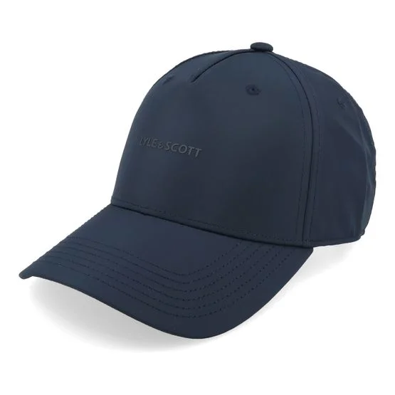Lyle & Scott - Shell Fabric Cap Dark Navy Adjustable Adjustable Blue Cap - @ Hatstore