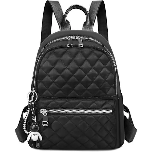 Backpack Women, Trendy Women's Backpack, Lightweight Casual Nylon Backpack, Small Daypack School Bag, Anti-Theft Travel Backpack for Women & Girls