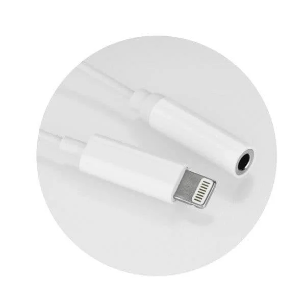 Ljudadapter - GENERISK - Mgs33 - Mini-jack 3,5 mm - Kompatibel med iPhone 7/7 Plus - Vit