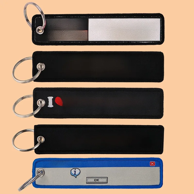 AliExpress - Porte-clés avec fenêtre Pop-up brodée pour ordinateur, 1 pièce, pour motos, sac à dos, bijoux à la mode, accessoires