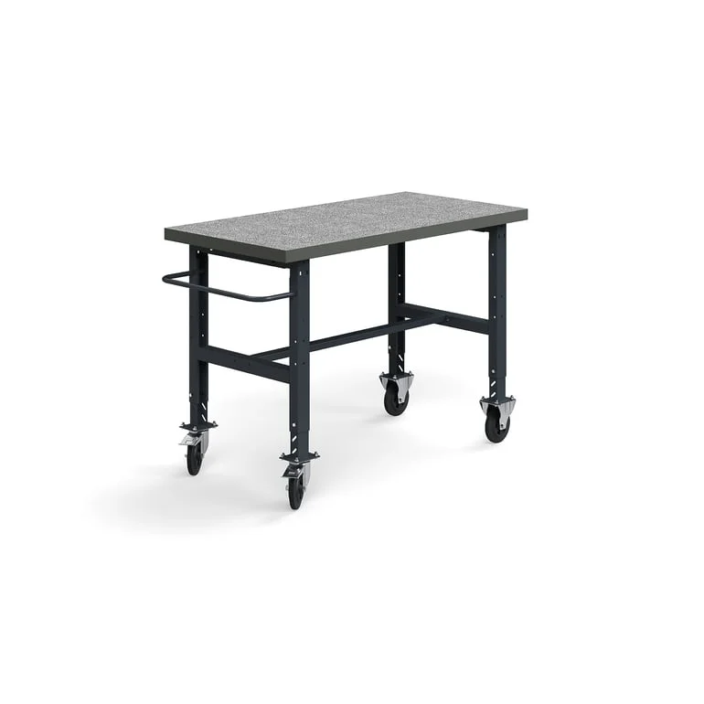 Arbetsbänk på hjul, 1500x760 mm, 200 kg, vinyl