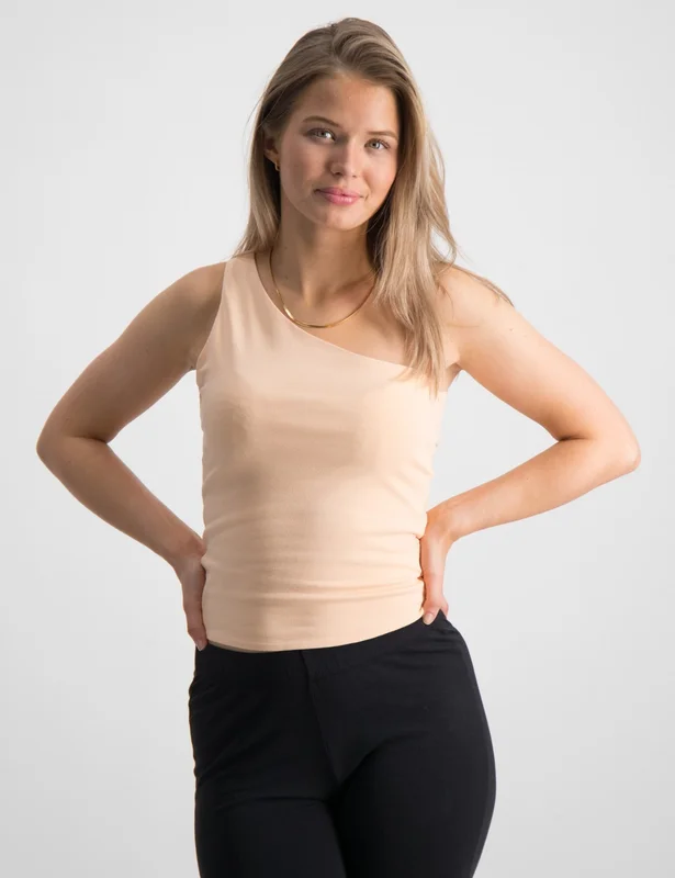 RYVLS Brooke One Shoulder Top Pomarańczowy Topy i bluzki Dziewczyna - Kids Brand Store